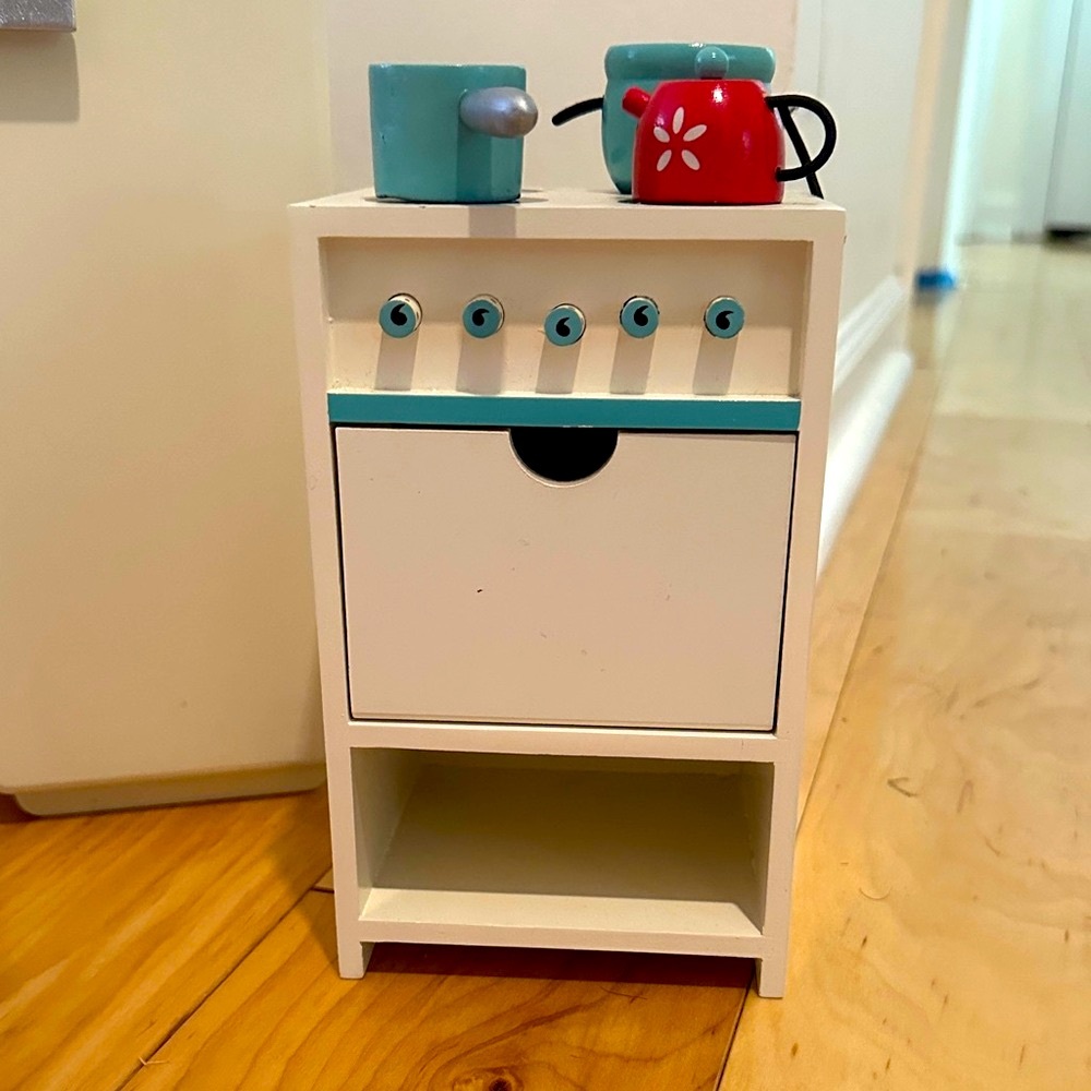 Maileg Retro Kids Wooden Kitchen Playset with Accessories